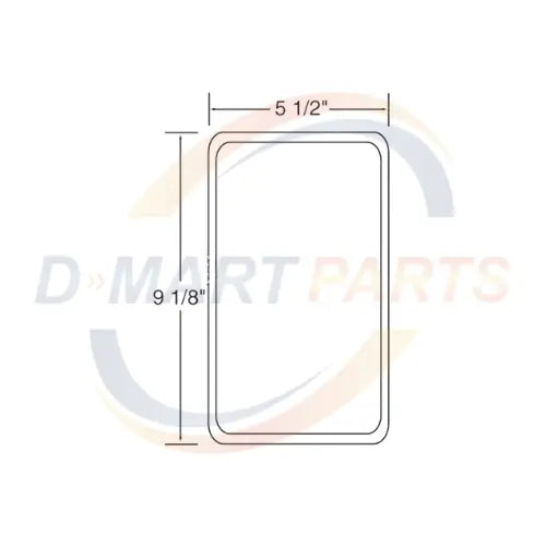 D131047 Mirror universal Large forklift D Mart Parts