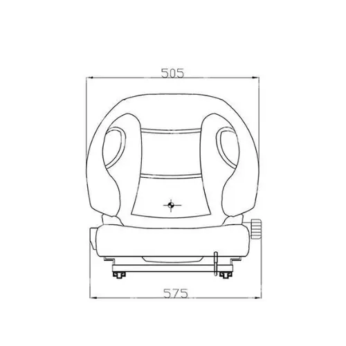 53770-23321-71 Seat with Switch vinyl forklift toyota Forklift Seat