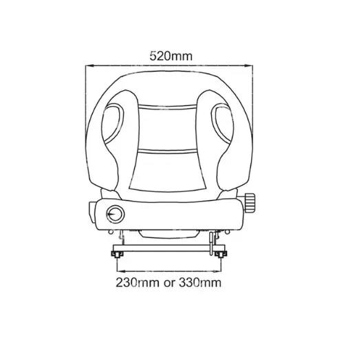 53830-98333-71 Seat forklift full suspension toyota with seat switch D mart parts