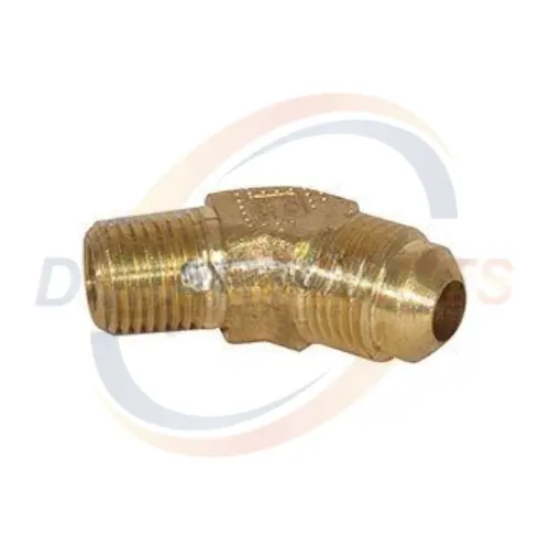 74405 Propane Fitting 45 degrees connector forklift 1/4 x 3/8 Flare D Mart Parts