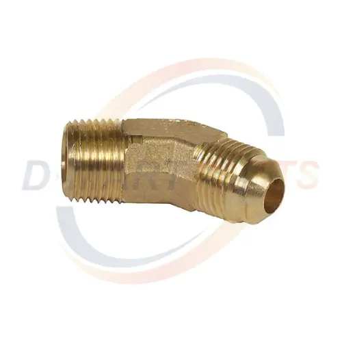 74452 Fitting propane 3/8 x 3/8 Male Pipe forklift D Mart Parts