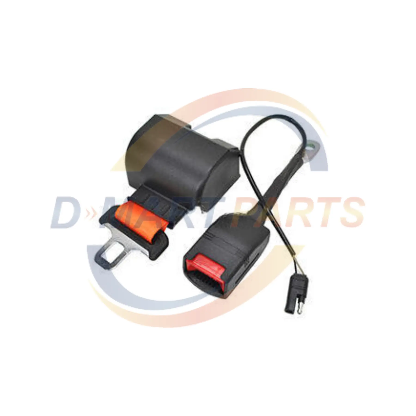 Forklift Seat Belt Retractable Orange N/C Universal Forklift Electric 60" D Mart Parts